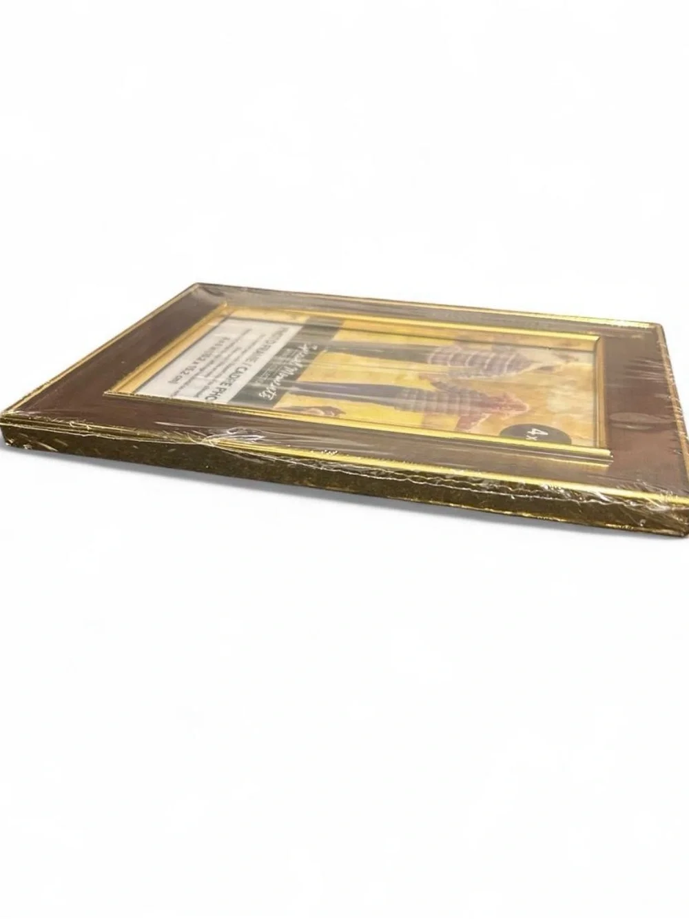 4x6 photo frame with gold trim
